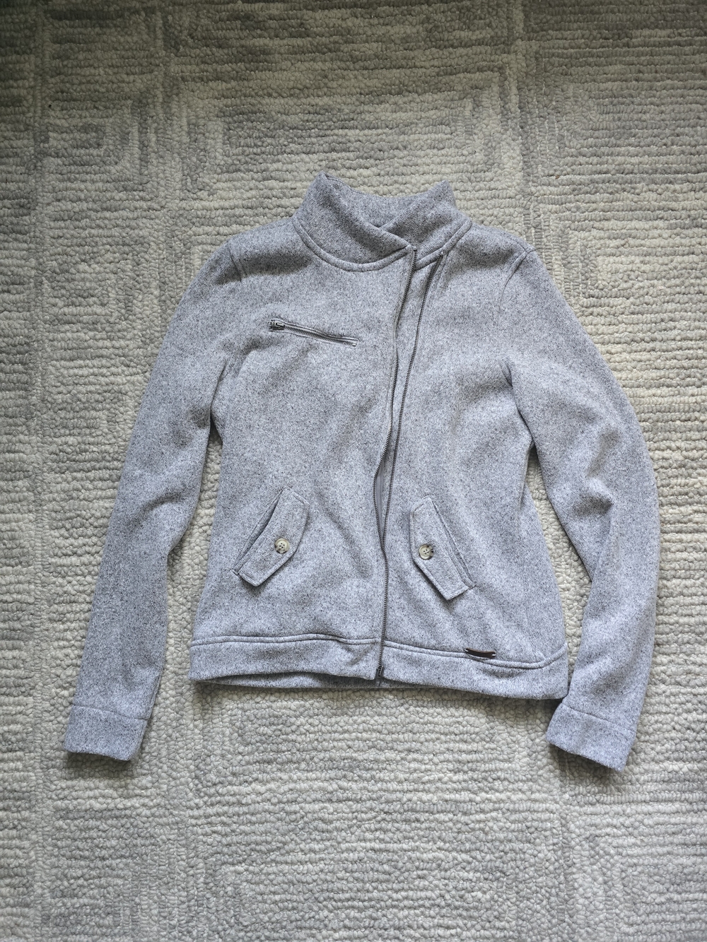 Roots Gray Zip-Front Jacket